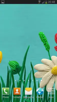 Plasticine Spring flowers Free android App screenshot 0